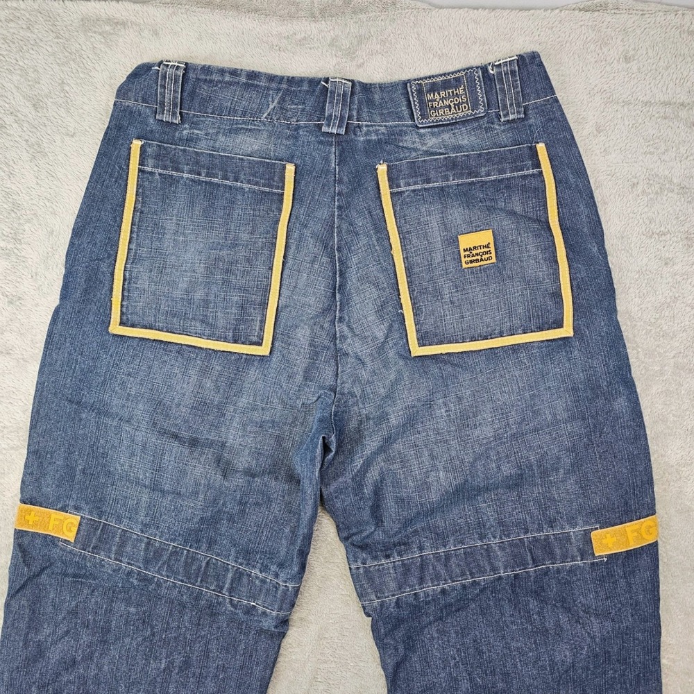 Vintage Girbaud Shuttle Tape Jeans 38x33.5 90s Y2K Cargo Baggy Skater Baggy - Picture 4 of 10